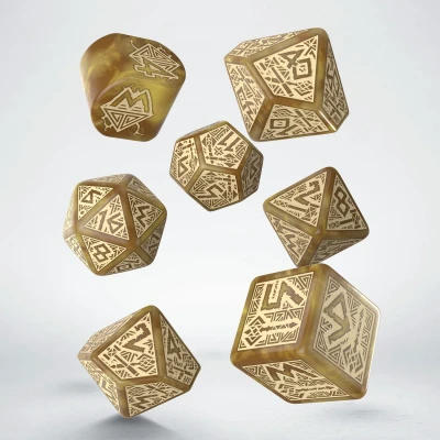 Afbeelding van Q Workshop Dwarven Dice Set Gold (7).