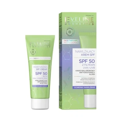 Afbeelding van Eveline, Gezichtsserum, GEZICHT THERAPY Krem nawilżający SPF50 (30 ml)