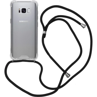 Afbeelding van iMoshion Hoesje Geschikt voor Samsung Galaxy S8 met koord Backcover Transparant