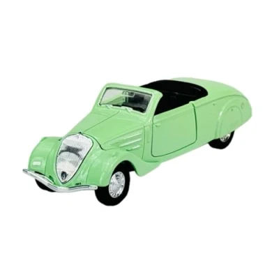Afbeelding van Peugeot 402 Cabrio groen open 1935 1942 ca. 1/43 1/36 1/46 Welly Automodel