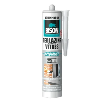 Afbeelding van Bison Beglazingskit bruin 310 ml