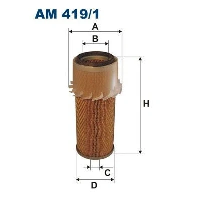 Afbeelding van FILTRON AM 419/1 Luchtfilter 261 141 Filter insert