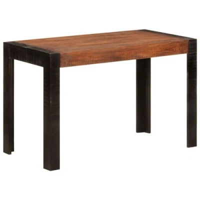 Afbeelding van Eettafel 120x60x76 cm massief mangohout honingbruin