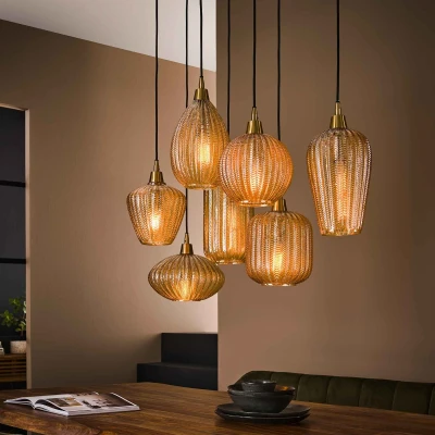 Afbeelding van Elsie hanglamp 7L patroon mix