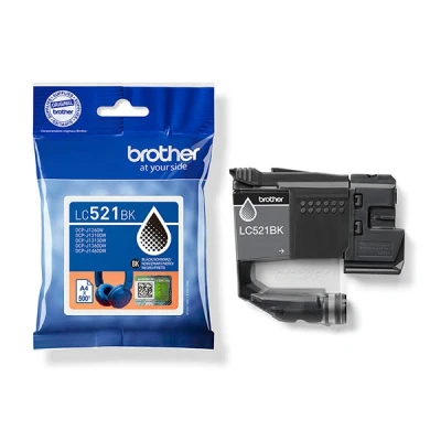 Image de Cartouche d&#039;encre Brother LC521BK Noir
