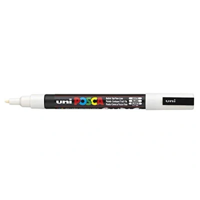 Afbeelding van Posca UNI BALL PC 3M Marker, wit, enkele pen