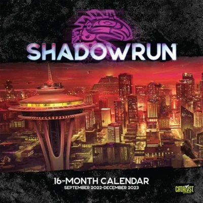 Afbeelding van Catalyst Game Labs Shadowrun 16 maanden kalender spel kaarten Engelse versie