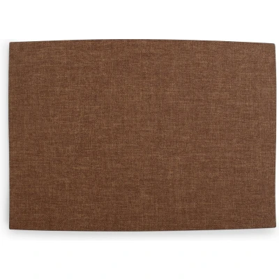 Afbeelding van SP Collection Placemat 43x30cm cognac fabric look Dinner (Set van 4)