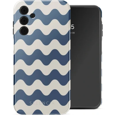 Afbeelding van Selencia Hoesje Geschikt voor Samsung Galaxy A15 (4G) / (5G) Vivid Backcover Wave Vibes Classic Blue
