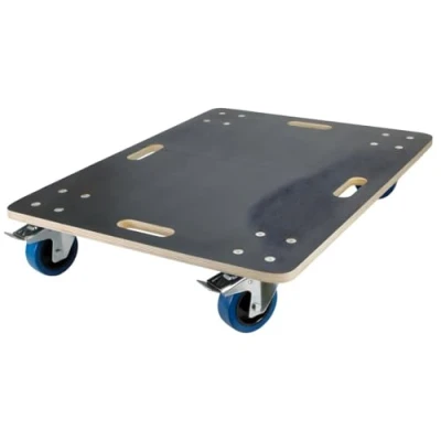 Afbeelding van Meubeldolly 60 x 80 cm van multiplex met parkeerrem Laadvermogen 800 kg