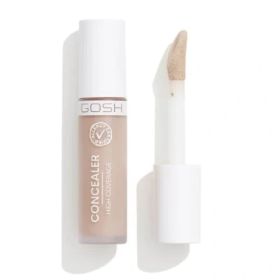 Afbeelding van GOSH Concealer High Coverage I hoge dekking, vloeibare corrector voor het afdekken van donkere kringen, roodheid en onzuiverheden de gevoelige huid, duurzaam veganistisch, correctiepotlood