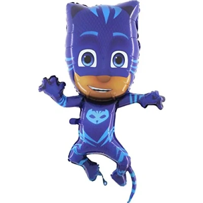 Afbeelding van Grabo Ballon folie supervorm 31&quot; &quot; 79 cm Super Pyjama PJ masker Catboy niet verpakt, blauw, L174