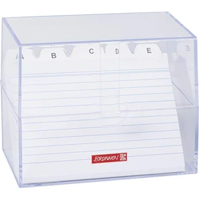 Afbeelding van Brunnen 1020560 indexdoos 16 13 7 x 8,5 cm polystyreen transparant