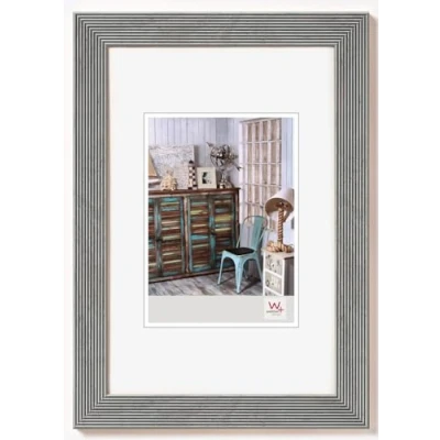 Afbeelding van walther design HI040S Grado fotolijst, hout, 30 x 40 cm, zilver