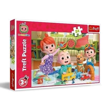 Afbeelding van Trefl Cocomelon, klaar voor avontuur puzzels 24 Maxi grote stukjes, kleurrijke puzzel met stripfiguren, creatief entertainment, vrije tijd kinderen vanaf 3 jaar