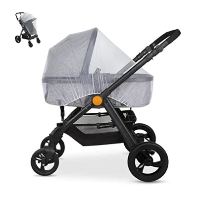 Afbeelding van LEMESO Universeel muggennet voor kinderwagen, autostoel, paraplubed, insectenbescherming baby&#039;s, kinderen