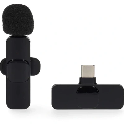 Afbeelding van Nedis Microfoon Gebruikt voor: Notebook / Smartphone Tablet Draadloos USB Type C Female Aan/uit knop