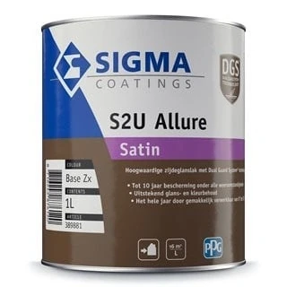 Afbeelding van Sigma S2U Allure Satin 0,5 liter Houtverf