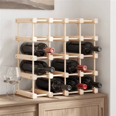 Image de vidaXL Casier à vin pour 20 bouteilles 46,5x23x46,5 cm pin massif