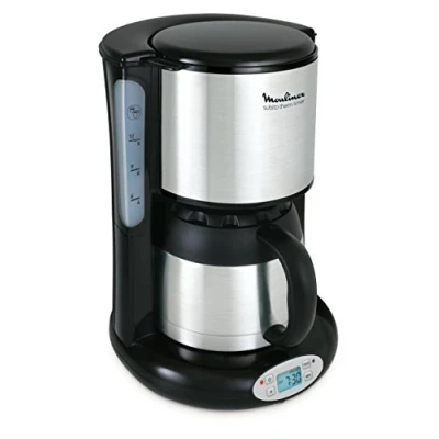 Afbeelding van Moulinex ft362811 cafetiere filter met subito isotherme asser programmeerbaar 8 a 12 kopjes zwart en roestvrij staal