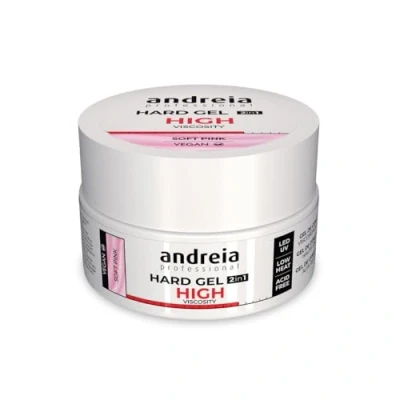 Afbeelding van Andreia Nagelopbouwgel bifasische uv en led gel, professioneel, ter versterking van de nagel of verlenging, formule met hoge viscositeit, pot 22 g, kleur: lichtroze