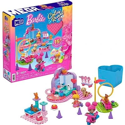 Afbeelding van MEGA Barbie Color Reveal Huisdieren trainen en wassen