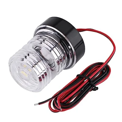 Afbeelding van Boot Navigatie Licht LED Wit Draagbaar 360 12V Marine Veiligheid Signaal Navigatielamp Waterdicht Lichtgevende Verlichting