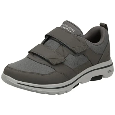 Afbeelding van Skechers Gowalk 5 Wistful Sneakers voor heren, mesh met haak en gesp, sneakers, Khaki (stad)
