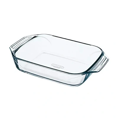 Image de Pyrex 8010663 optimum plat à four rectangulaire en verre ultra résistant prise main facile 39x25 cm