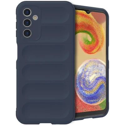 Afbeelding van iMoshion Hoesje Geschikt voor Samsung Galaxy A14 (5G) / (4G) Siliconen EasyGrip Backcover Donkerblauw