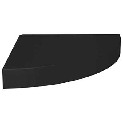 Afbeelding van Hoekschap zwevend 25x25x3,8 cm MDF zwart