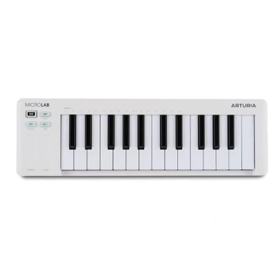 Afbeelding van Arturia MicroLab Mk3 White Midi Keyboard