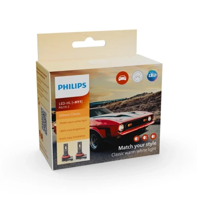 Afbeelding van Philips H11 Ultinon Classic LED Koplamp Set