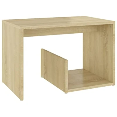 Image de vidaXL Table d&#039;appoint chêne sonoma 59x36x38 cm bois d&#039;ingénierie806699
