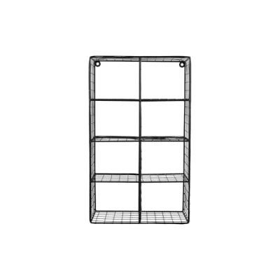 Afbeelding van Present Time Wandrek Reja Zwart 18x30x50cm Scandinavisch