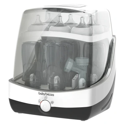 Afbeelding van Baby Brezza Supersnelle sterilisator en droger Steriliseert én droogt flesjes in slechts 10 minuten!