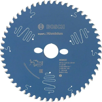 Image de BOSCH 2608644109 lame de scie circulaire Expert pour aluminium, 210 x 30 2.6 mm, 54T