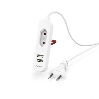 Afbeelding van Hama USB voedingseenheid (12 W), lader, Wit