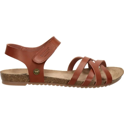 Afbeelding van Mustang Sandalen Plat cognac Maat 37
