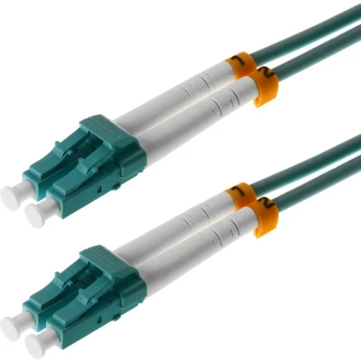 Afbeelding van Helos 7.5m OM3 LC/LC Glasvezel kabel 7,5 m Turkoois