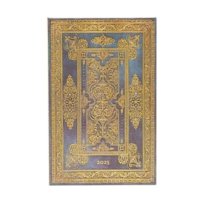 Afbeelding van Luxe Design Blue (Luxe Design) Maxi 12 month Horizontal Hardback Dayplanner 2025 (Elastic Band Closure)