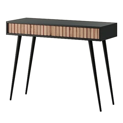 Afbeelding van Selsey Bello Kaptafel 104 cm Zwart met zwarte poten