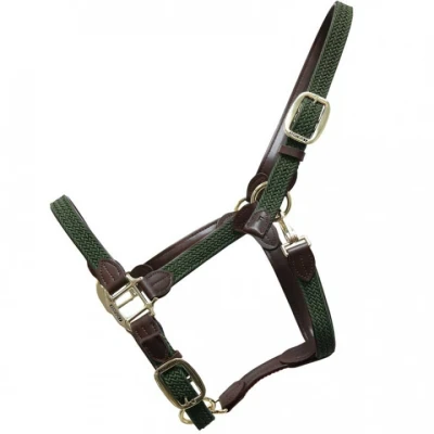 Afbeelding van Kentucky Halster Gevlochten Nylon Olive Green Cob