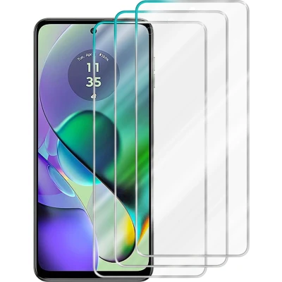 Afbeelding van Cadorabo 3x Screenprotector geschikt voor Motorola Moto G54 Beschermende Pantser Film in Getemperd (Tempered) Display beschermend glas 9H hardheid met 3D Touch