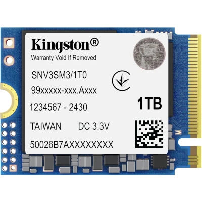 Afbeelding van Kingston NV3 NVMe PCIe 4.0 SSD Interne 1To M.2 2230 SNV3SM3/1T0