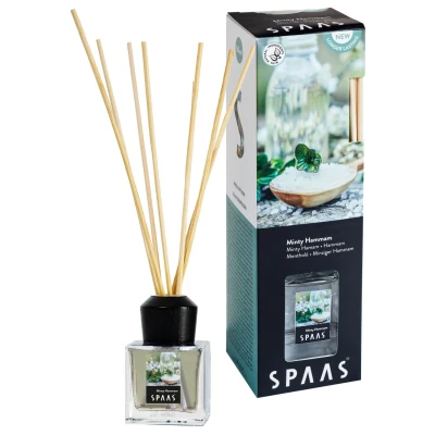 Afbeelding van Spaas Geurstokjes Minty Hammam Branders Ø60x200 mm 50 ml Emerald per stuk