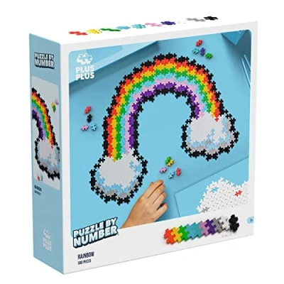 Afbeelding van Plus Puzzel 5 jaar regenboog, puzzels voor kinderen, kinderen van of ouder, 500 stukjes, cadeaus meisjes, educatieve spelletjes