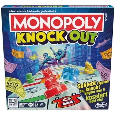 Afbeelding van Monopoly Knockout Familiebordspel Duitse versie