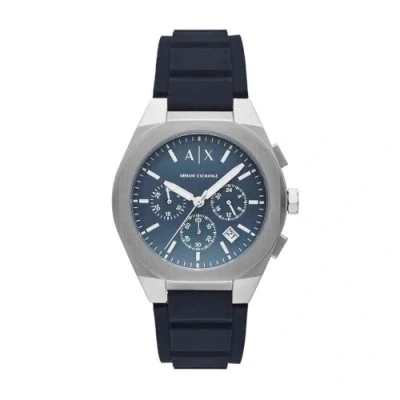 Afbeelding van Armani Exchange Rafael AX4185 Horloge Siliconen Blauw Ø 42 mm