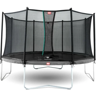 Afbeelding van BERG Favorit Regular op poten Trampoline 430 cm Rond Grijs Gold Solospring Inclusief Veiligheidsnet